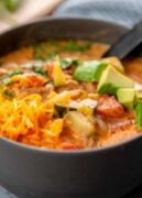 keto chicken taco soup